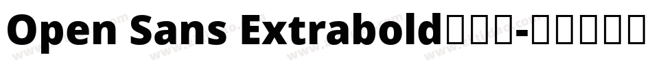 Open Sans Extrabold手机版字体转换